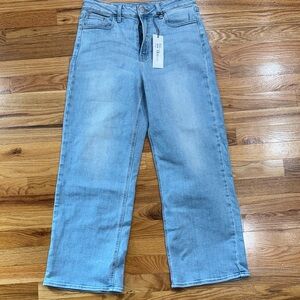Just USA Light Blue high waisted wide leg Flare Jeans BNWT